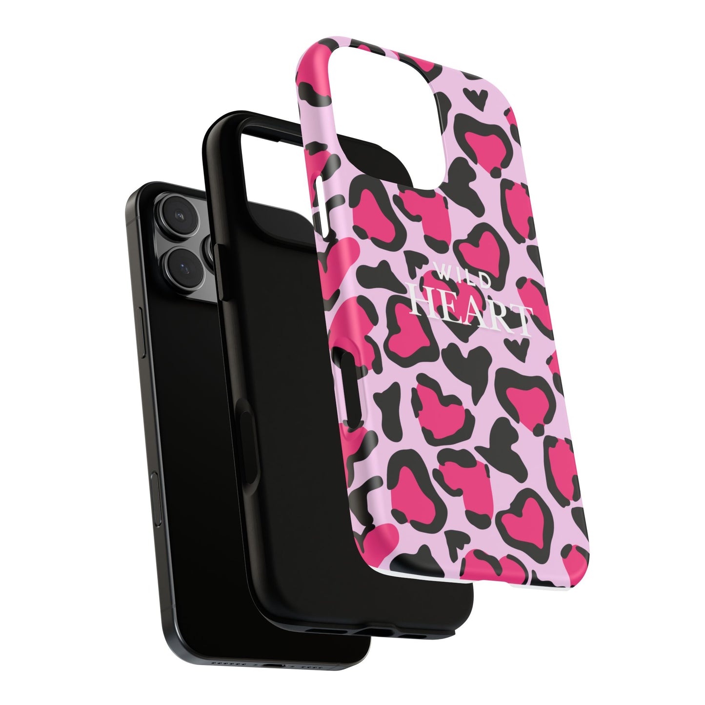 Heart Print Tough Phone Case – Collection Elegance Cover