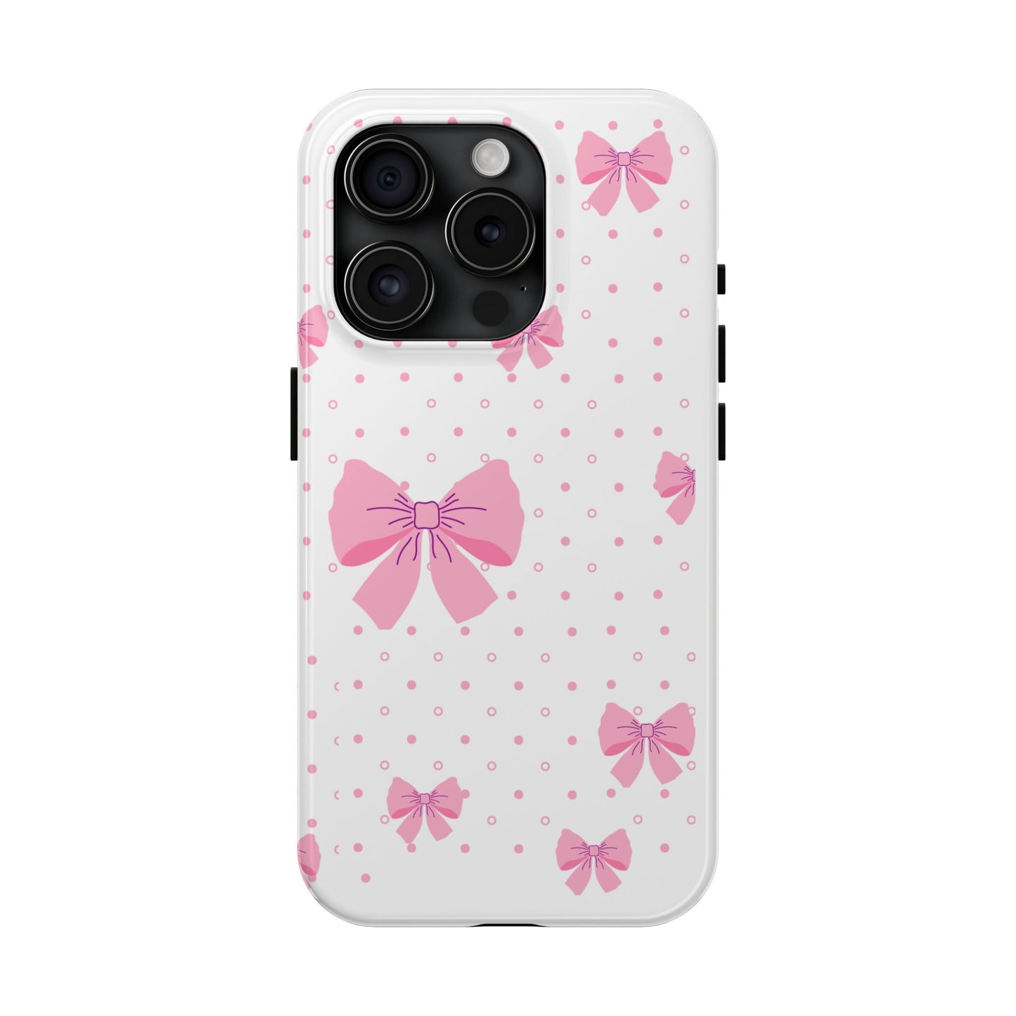 Coque téléphone Pink Bow – Collection Elegance Cover