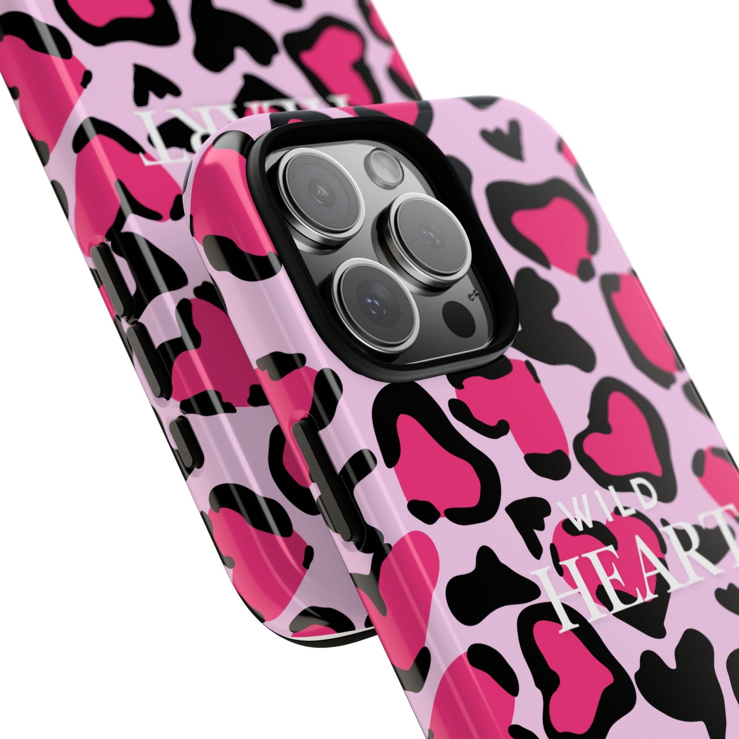 Heart Print Tough Phone Case – Collection Elegance Cover