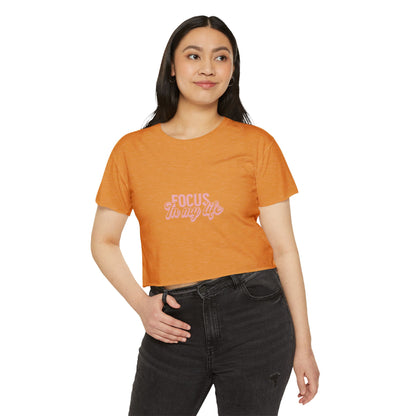 Festival CropFestival Crop Top – Focus In My Life | T-shirt Femme
