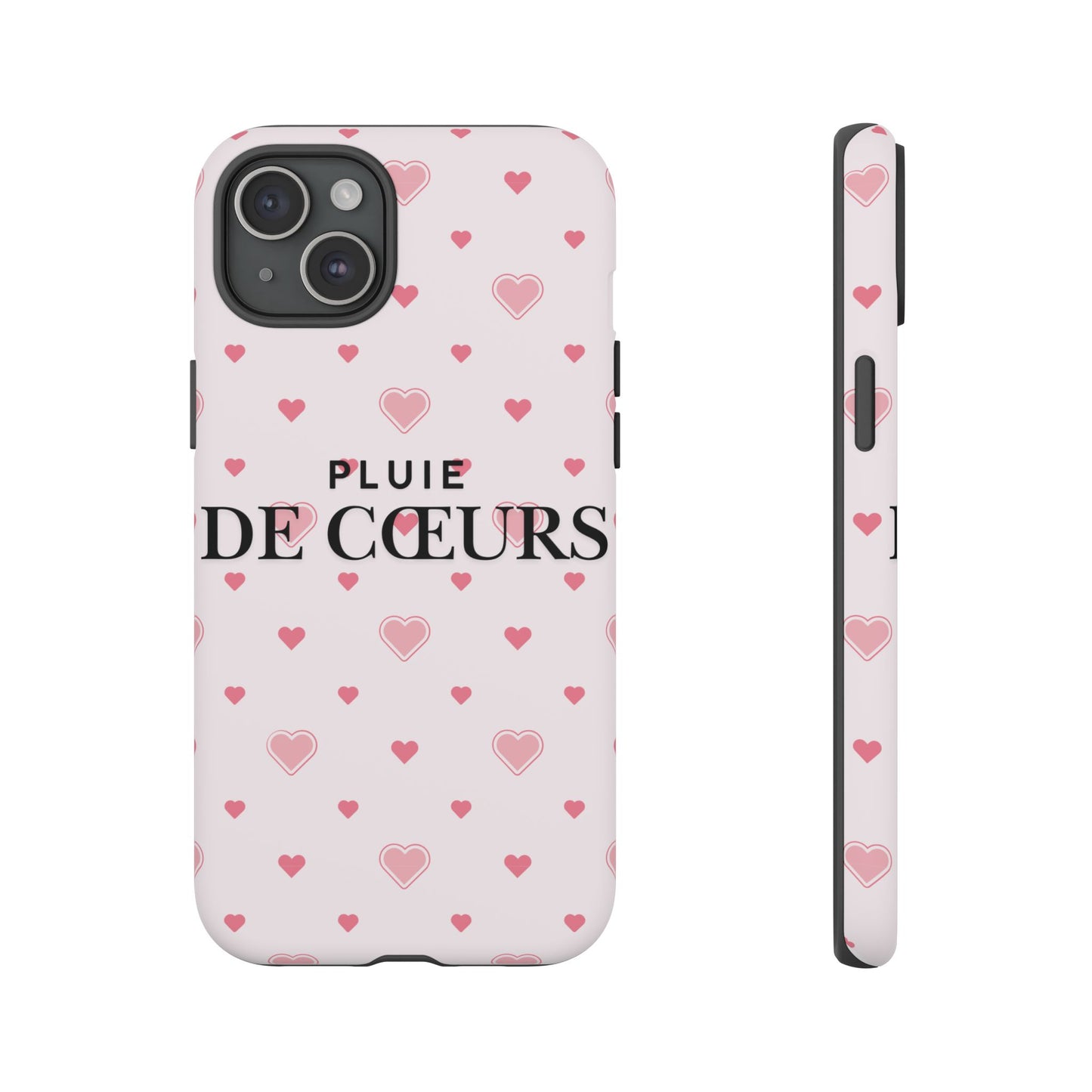 Cute Heart Pattern Phone Case - Tough Cases, iPhone Cover, Valentine’s Gift, Heart Print Phone Accessory, Gift for Her, Love Theme