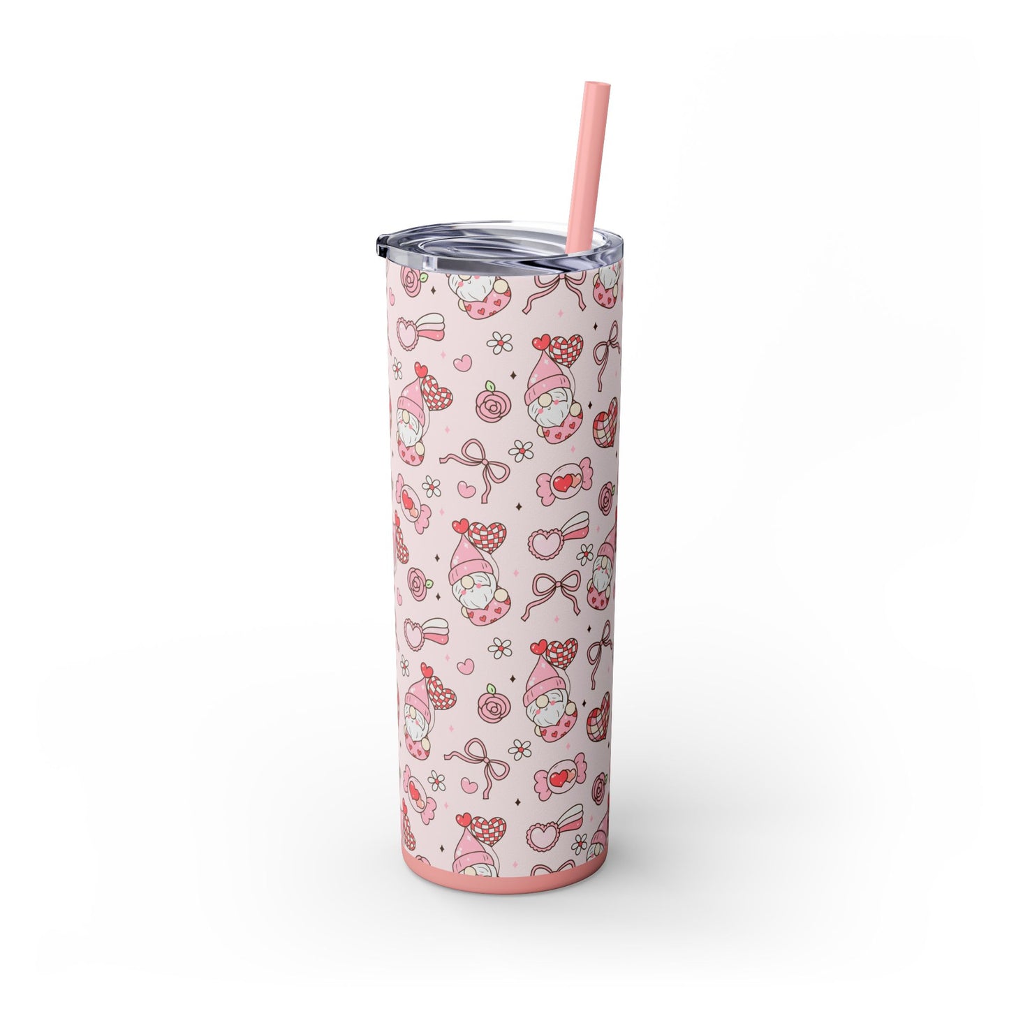 Cute Crafty Skinny Tumbler with Straw, 20oz, Perfect for Crafters & Makers, Valentine's Day Gift, Personalized Travel Mug, Fun Party Favor