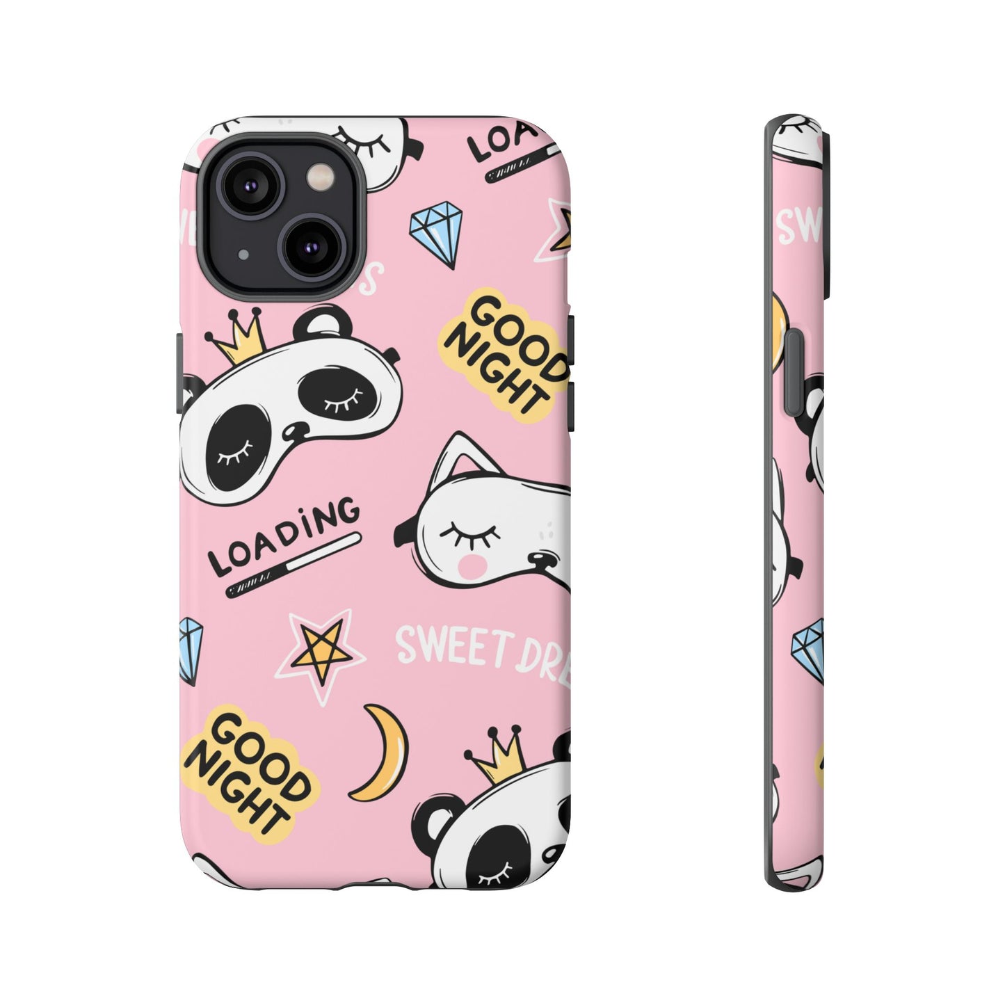 Coque téléphone Sweet Dreams Panda – Collection Elegance Cover | Coque kawaii rose poudré, mignonne et élégante iPhone