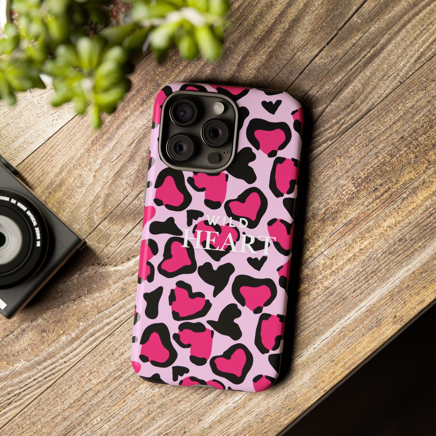 Heart Print Tough Phone Case – Collection Elegance Cover