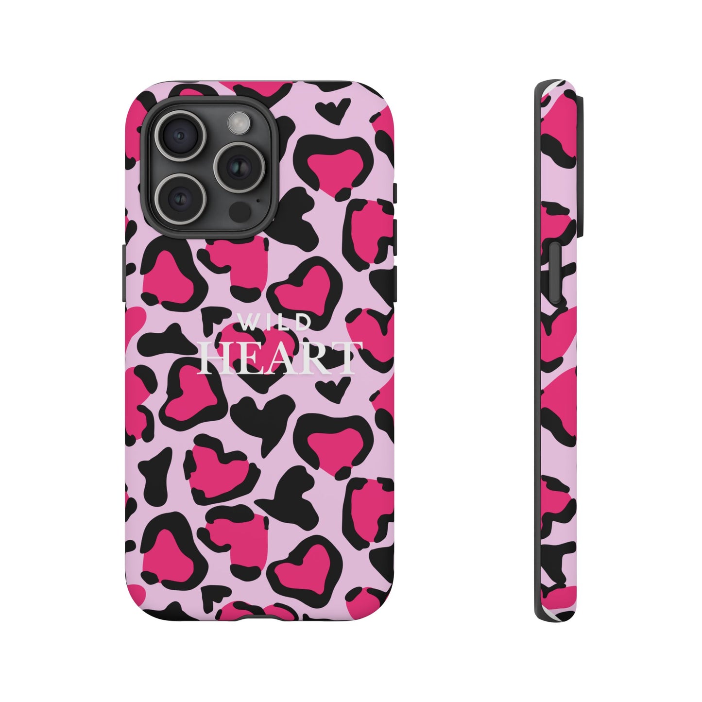 Heart Print Tough Phone Case – Collection Elegance Cover