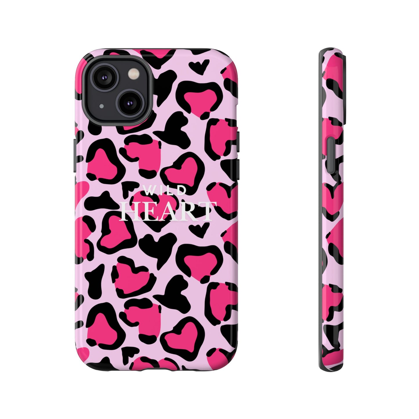 Heart Print Tough Phone Case – Collection Elegance Cover
