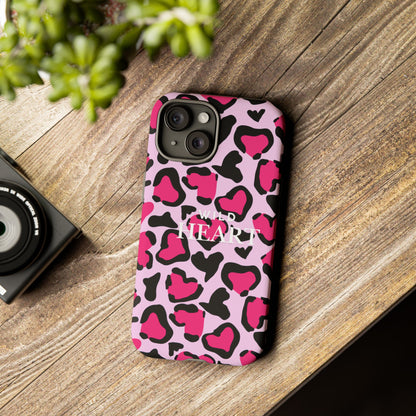 Heart Print Tough Phone Case – Collection Elegance Cover