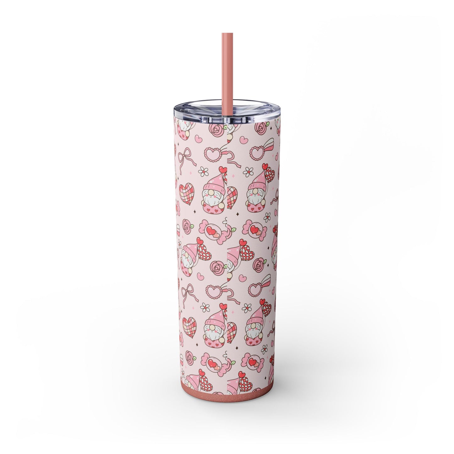 Cute Crafty Skinny Tumbler with Straw, 20oz, Perfect for Crafters & Makers, Valentine's Day Gift, Personalized Travel Mug, Fun Party Favor