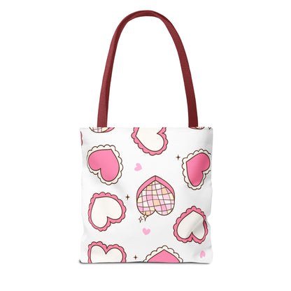 Heart Print Tote Bag – Collection Elegance Bags