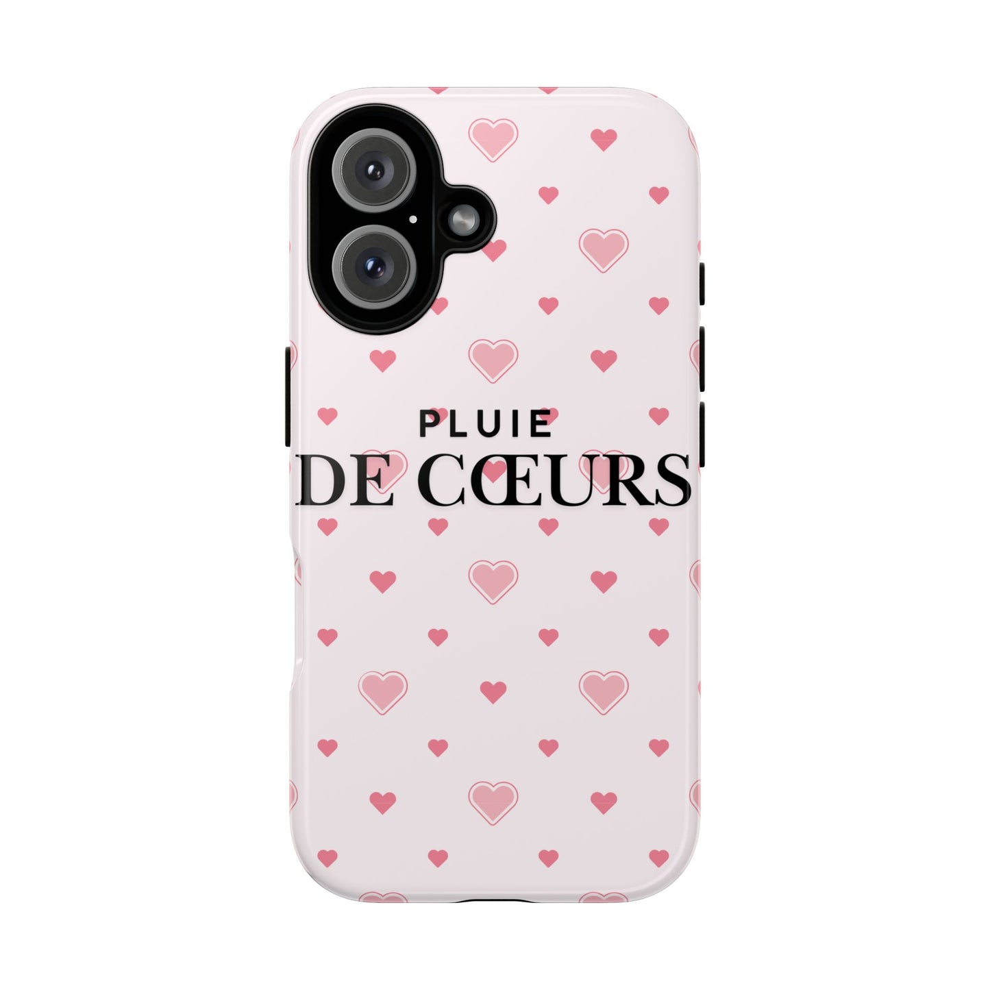 Cute Heart Pattern Phone Case - Tough Cases, iPhone Cover, Valentine’s Gift, Heart Print Phone Accessory, Gift for Her, Love Theme