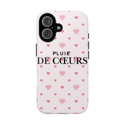 Cute Heart Pattern Phone Case - Tough Cases, iPhone Cover, Valentine’s Gift, Heart Print Phone Accessory, Gift for Her, Love Theme