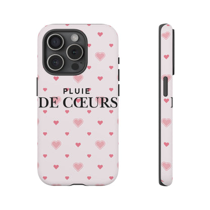 Cute Heart Pattern Phone Case - Tough Cases, iPhone Cover, Valentine’s Gift, Heart Print Phone Accessory, Gift for Her, Love Theme
