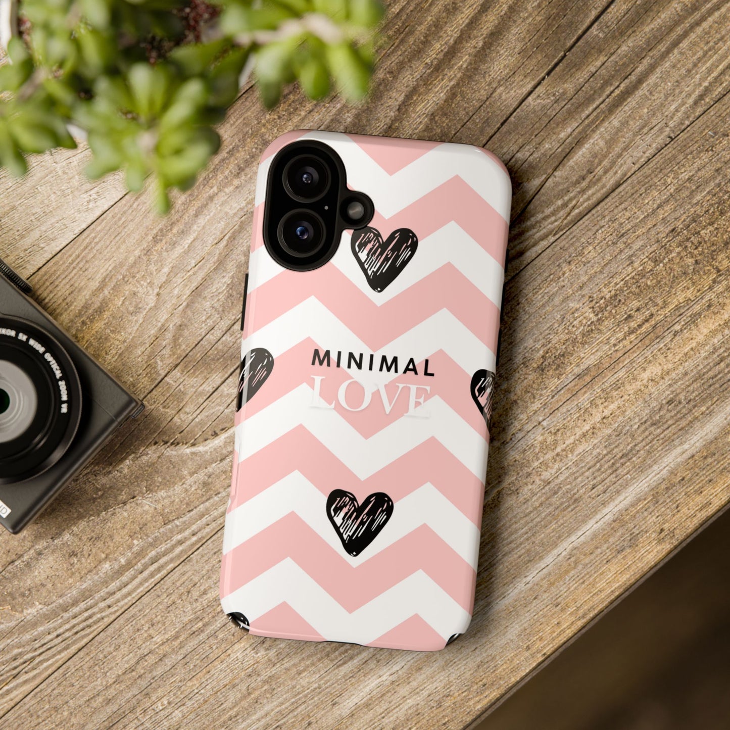 Pink Heart Phone Case – Collection Elegance Cover