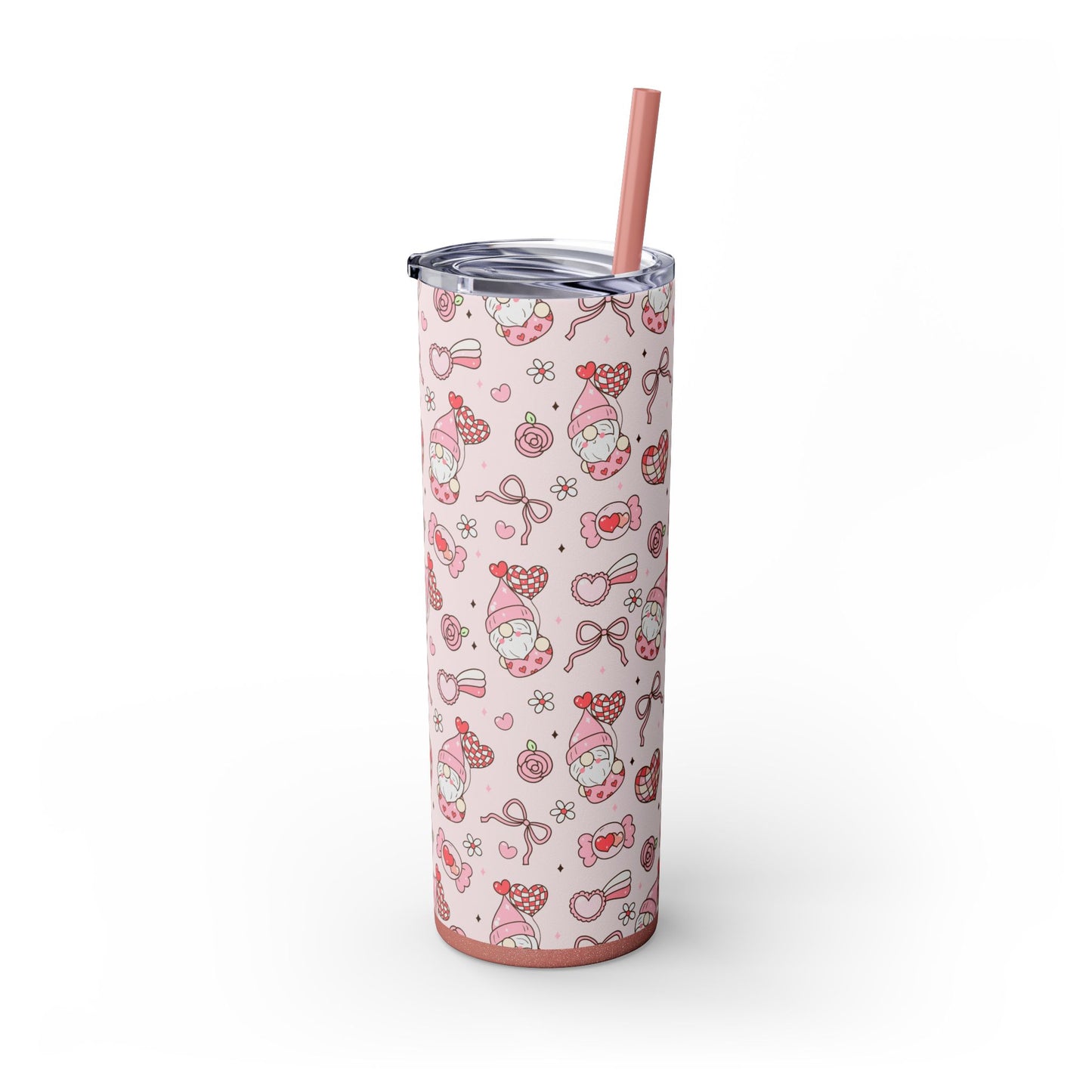 Cute Crafty Skinny Tumbler with Straw, 20oz, Perfect for Crafters & Makers, Valentine's Day Gift, Personalized Travel Mug, Fun Party Favor