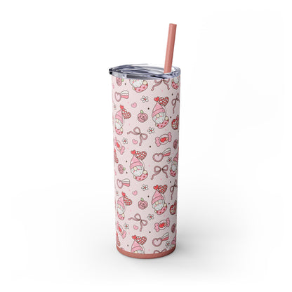 Cute Crafty Skinny Tumbler with Straw, 20oz, Perfect for Crafters & Makers, Valentine's Day Gift, Personalized Travel Mug, Fun Party Favor