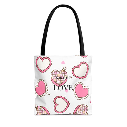 Heart Print Tote Bag – Collection Elegance Bags