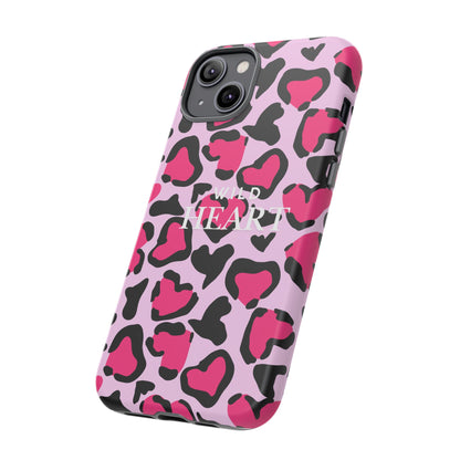 Heart Print Tough Phone Case – Collection Elegance Cover