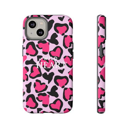 Heart Print Tough Phone Case – Collection Elegance Cover
