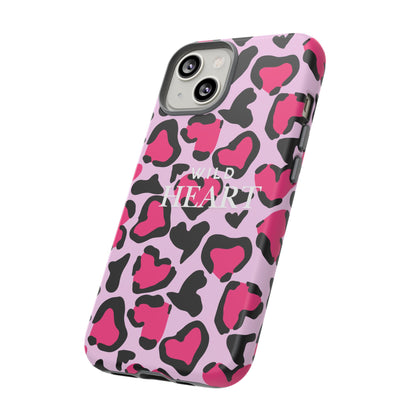 Heart Print Tough Phone Case – Collection Elegance Cover
