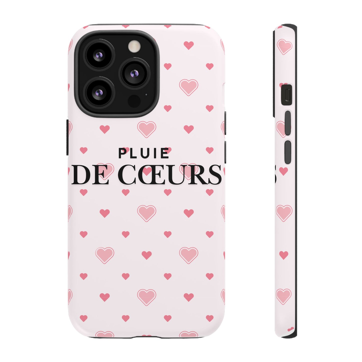 Cute Heart Pattern Phone Case - Tough Cases, iPhone Cover, Valentine’s Gift, Heart Print Phone Accessory, Gift for Her, Love Theme