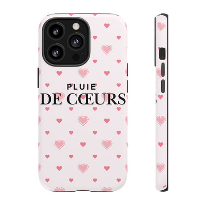 Cute Heart Pattern Phone Case - Tough Cases, iPhone Cover, Valentine’s Gift, Heart Print Phone Accessory, Gift for Her, Love Theme