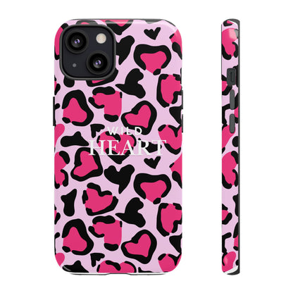 Heart Print Tough Phone Case – Collection Elegance Cover