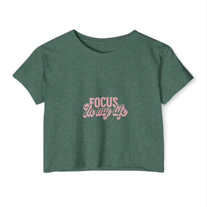 Festival CropFestival Crop Top – Focus In My Life | T-shirt Femme