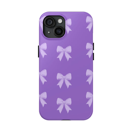 Coque téléphone Violet Ribbons – Collection Elegance Cover