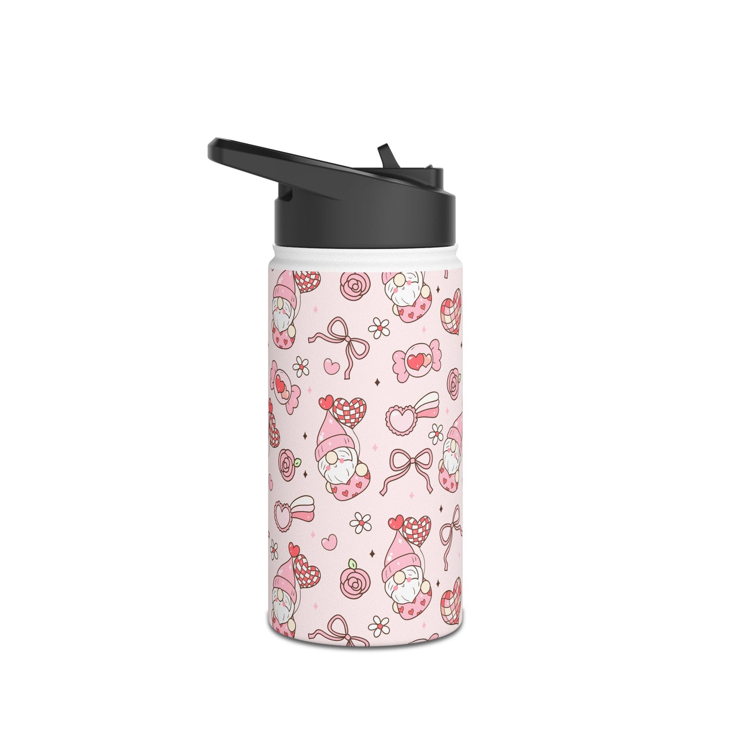 Cute Water Bottle, Stainless Steel Drink Container, Fun Hydration Flask for Kids, Collage Water Bottle, Ideal for Gifts & School