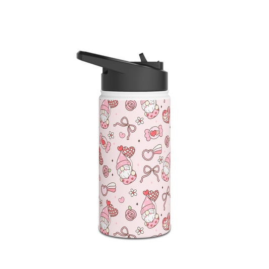 Cute Water Bottle, Stainless Steel Drink Container, Fun Hydration Flask for Kids, Collage Water Bottle, Ideal for Gifts & School