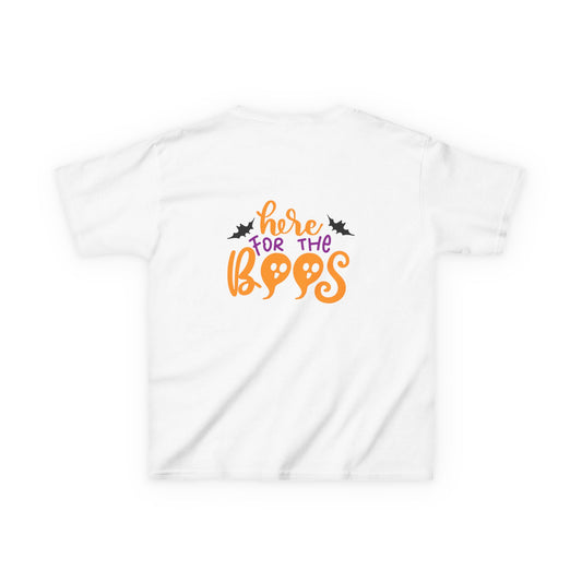 Halloween Kids Tee – "Here for the Boos" | Collection Elegance Wear Kids