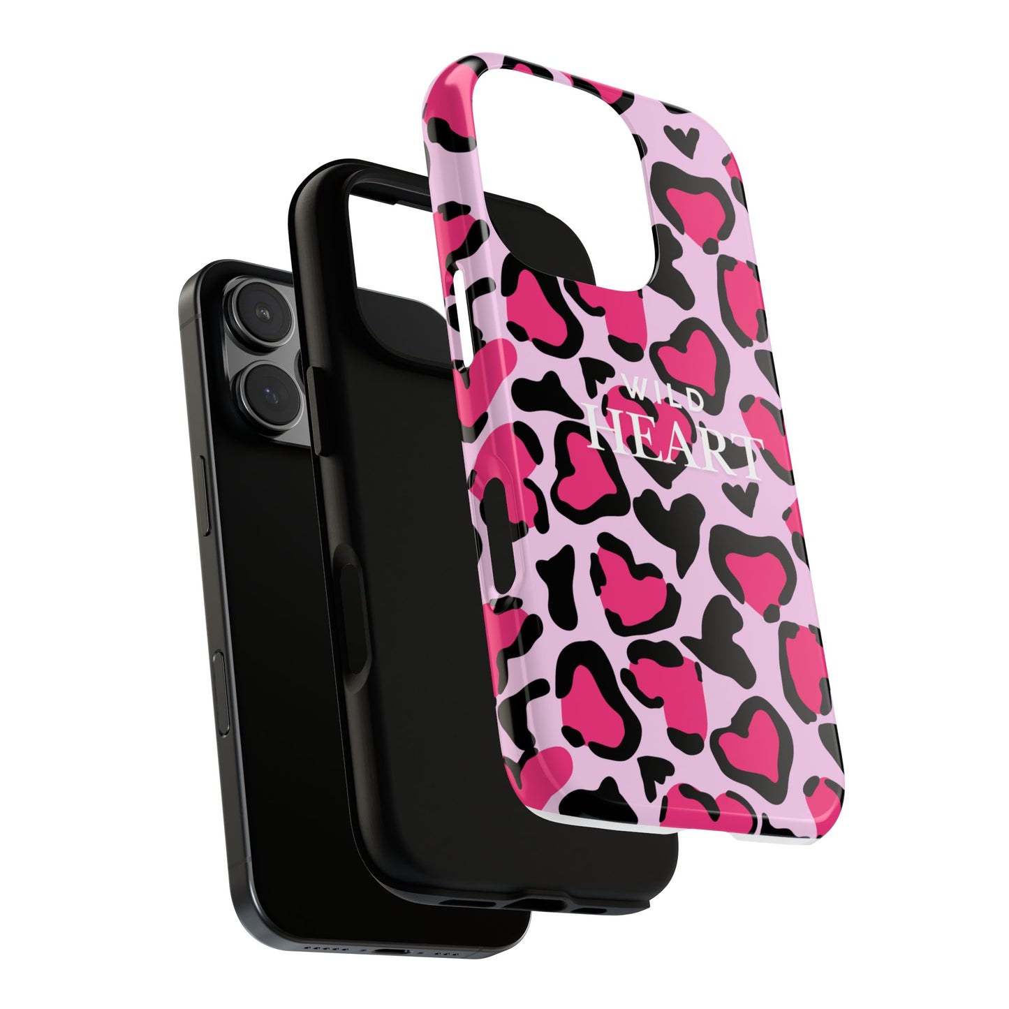 Heart Print Tough Phone Case – Collection Elegance Cover