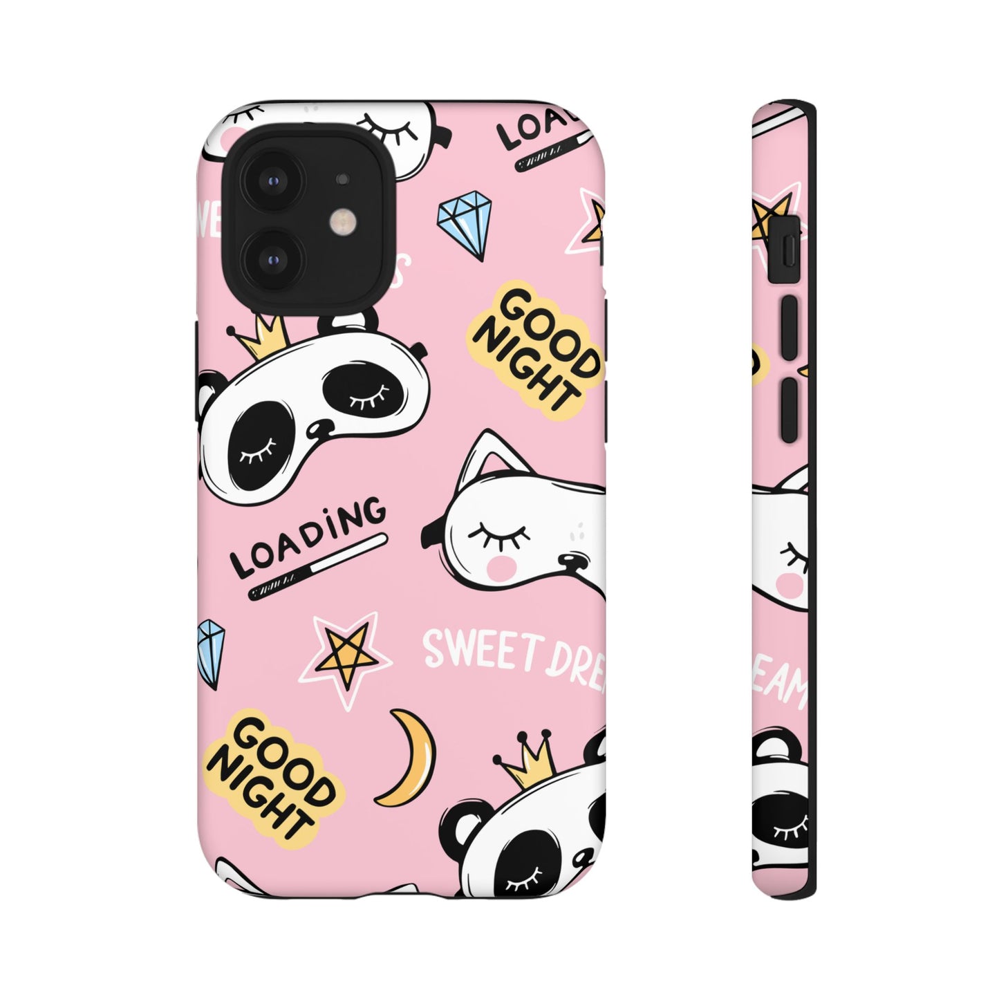 Coque téléphone Sweet Dreams Panda – Collection Elegance Cover | Coque kawaii rose poudré, mignonne et élégante iPhone