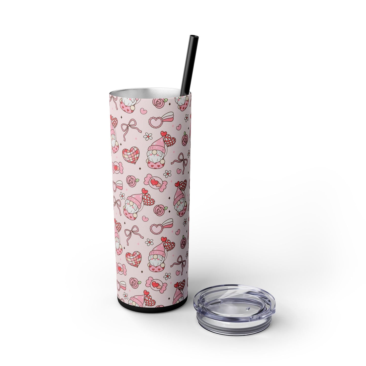 Cute Crafty Skinny Tumbler with Straw, 20oz, Perfect for Crafters & Makers, Valentine's Day Gift, Personalized Travel Mug, Fun Party Favor