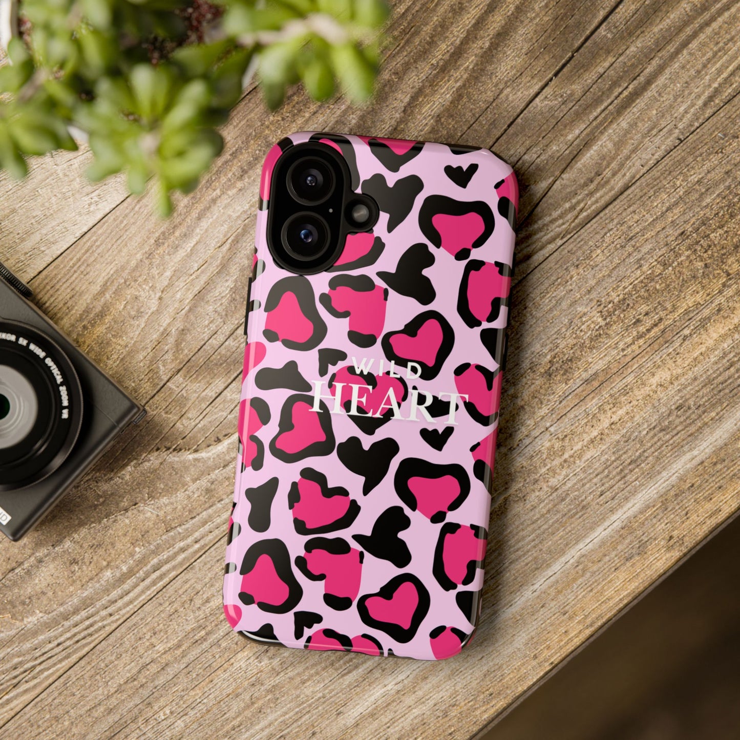 Heart Print Tough Phone Case – Collection Elegance Cover