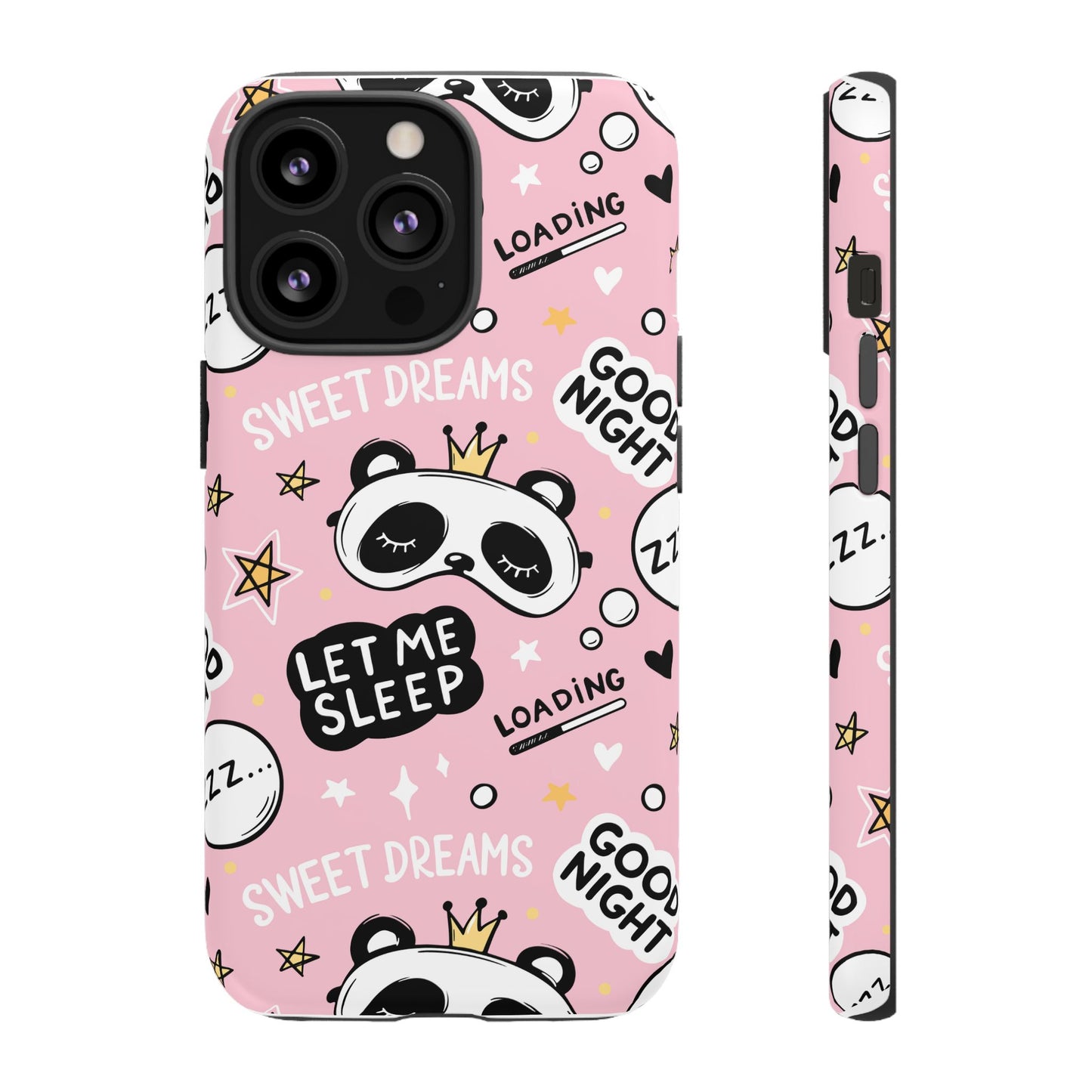 Cute Panda Phone Case | Let Me Sleep Design | Nighttime Gift, Phone Accessory, Sweet Dreams, Sleep Lovers, Fun Decor