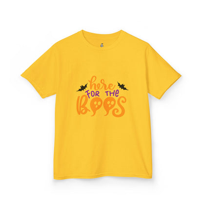 Halloween Kids Tee – "Here for the Boos" | Collection Elegance Wear Kids