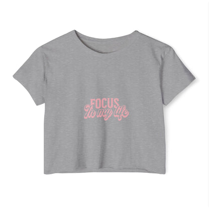 Festival CropFestival Crop Top – Focus In My Life | T-shirt Femme