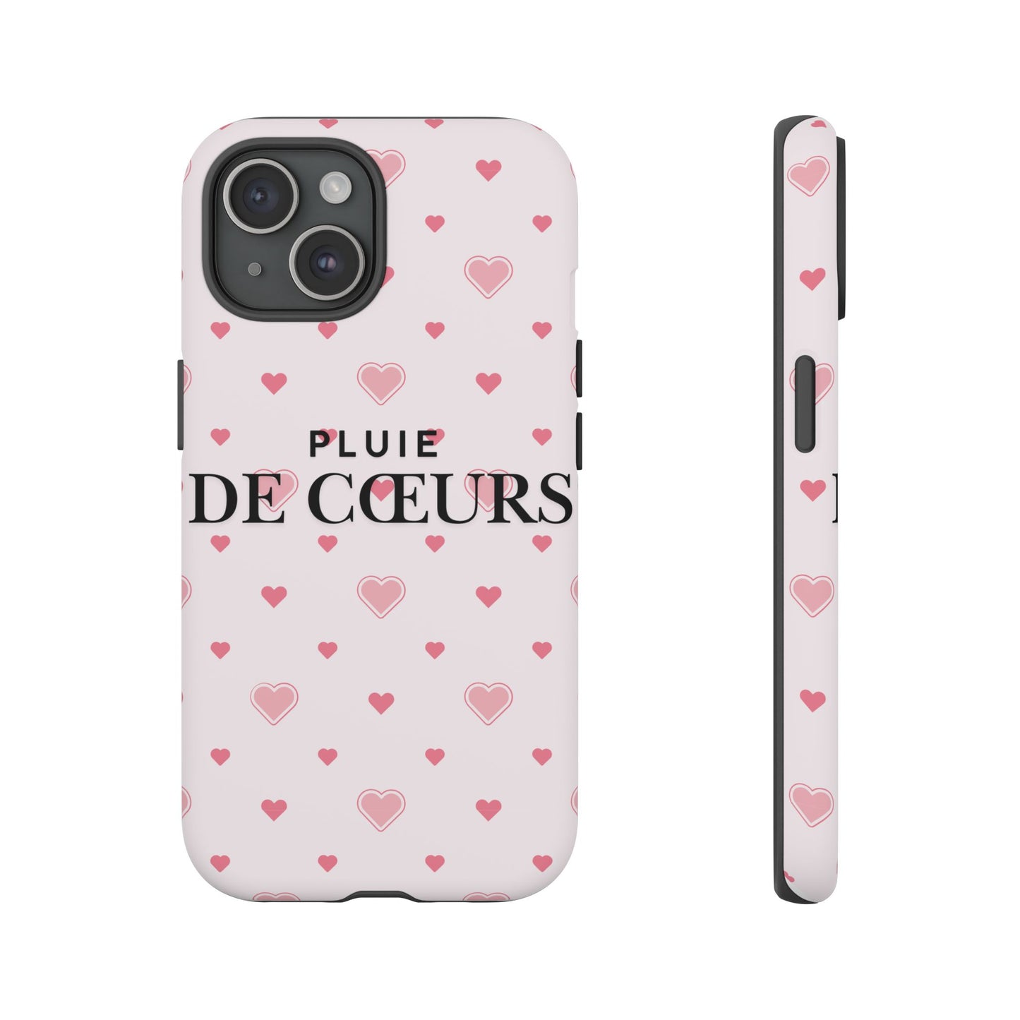 Cute Heart Pattern Phone Case - Tough Cases, iPhone Cover, Valentine’s Gift, Heart Print Phone Accessory, Gift for Her, Love Theme