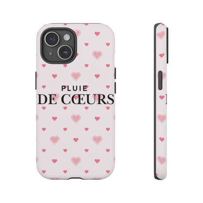 Cute Heart Pattern Phone Case - Tough Cases, iPhone Cover, Valentine’s Gift, Heart Print Phone Accessory, Gift for Her, Love Theme