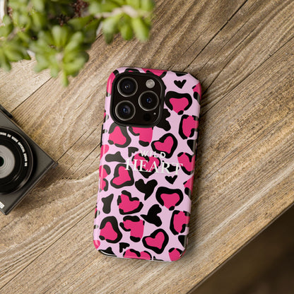 Heart Print Tough Phone Case – Collection Elegance Cover