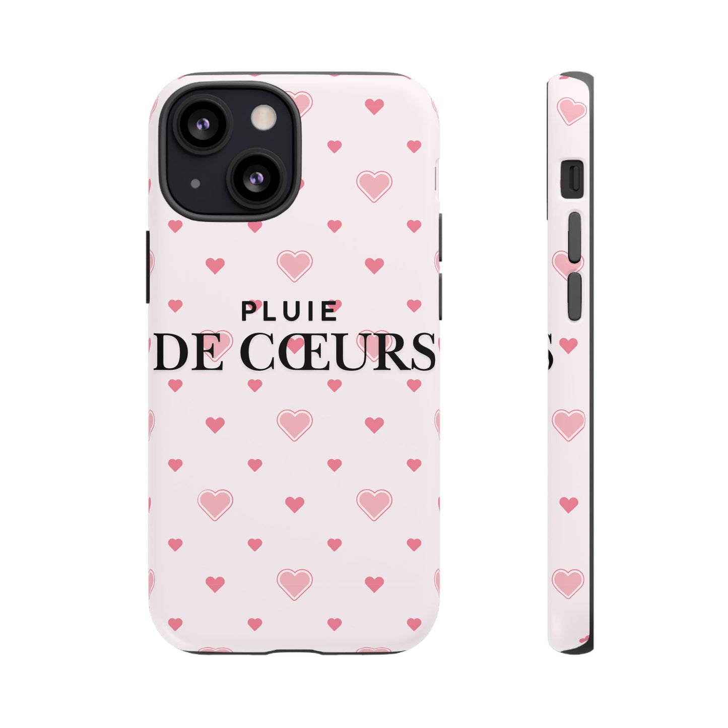 Cute Heart Pattern Phone Case - Tough Cases, iPhone Cover, Valentine’s Gift, Heart Print Phone Accessory, Gift for Her, Love Theme