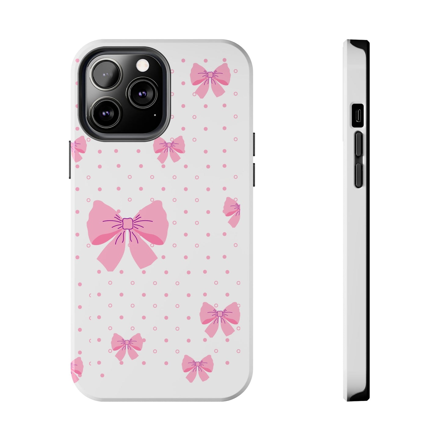 Coque téléphone Pink Bow – Collection Elegance Cover