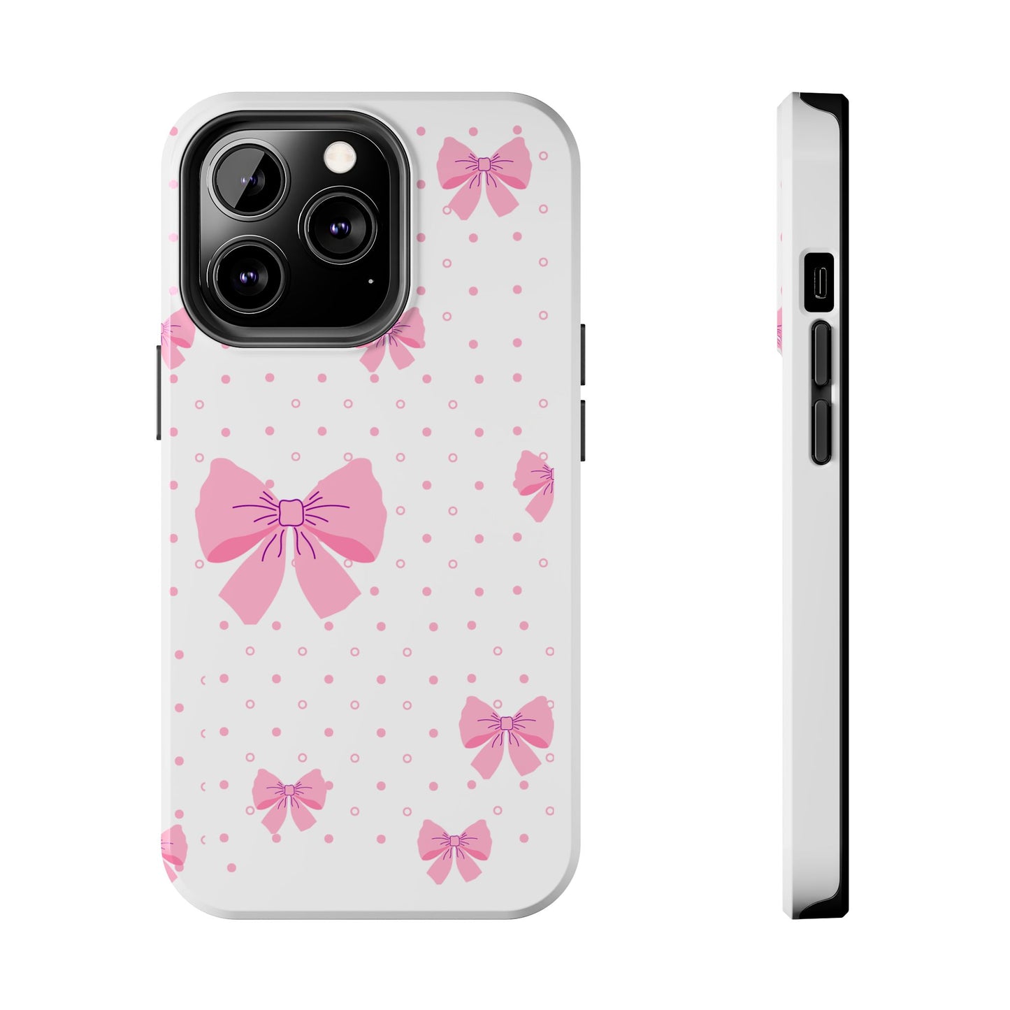 Coque téléphone Pink Bow – Collection Elegance Cover
