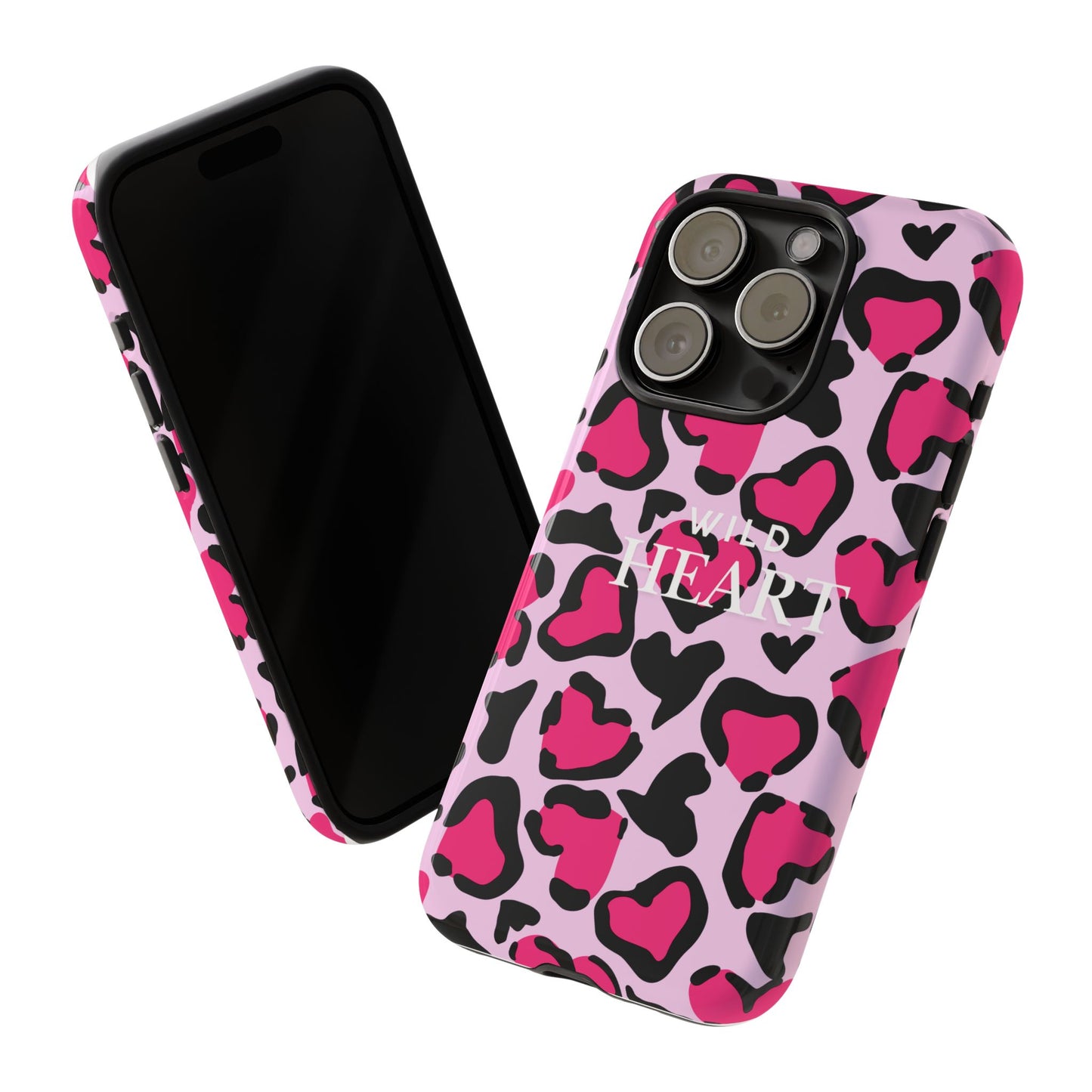 Heart Print Tough Phone Case – Collection Elegance Cover