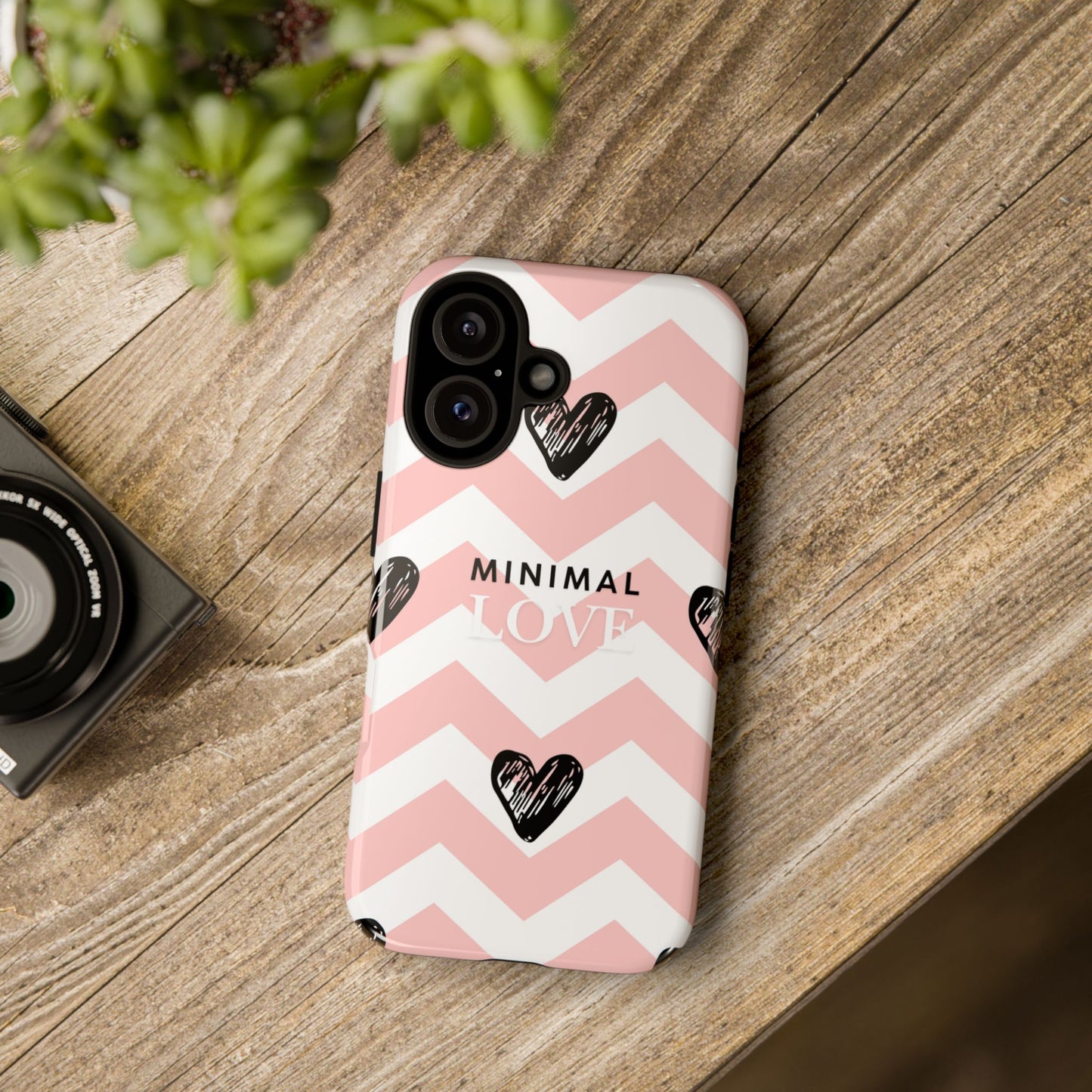 Pink Heart Phone Case – Collection Elegance Cover