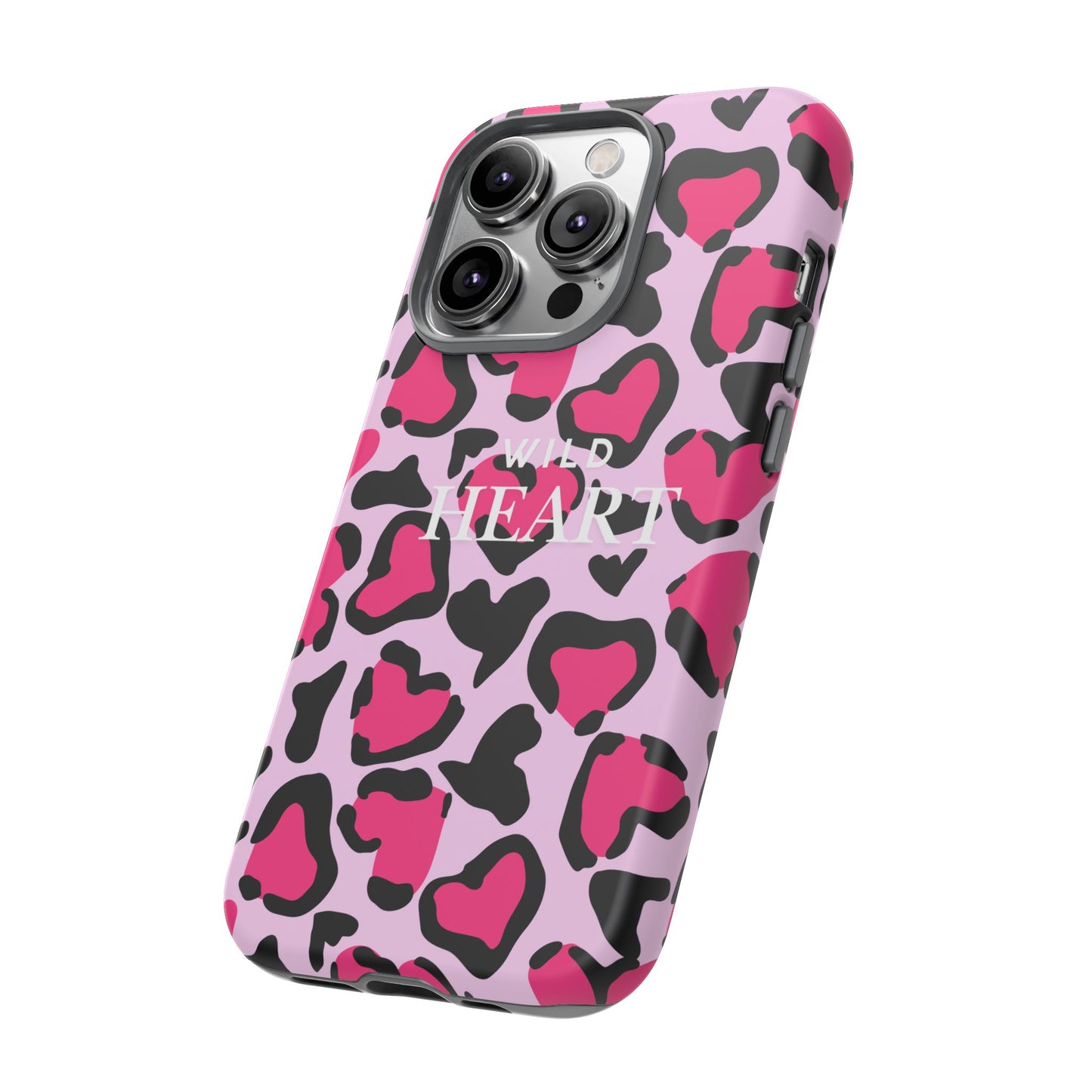 Heart Print Tough Phone Case – Collection Elegance Cover