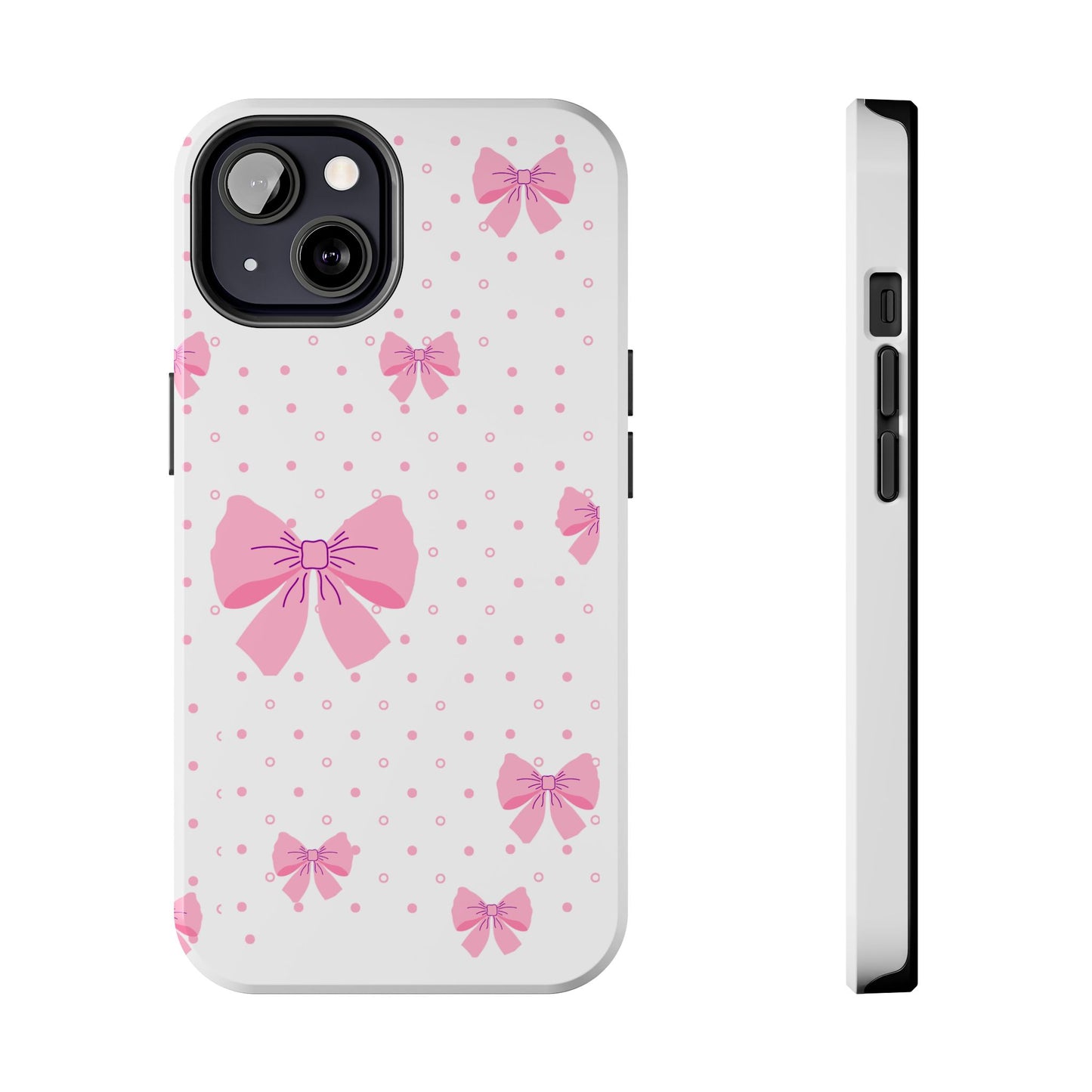 Coque téléphone Pink Bow – Collection Elegance Cover