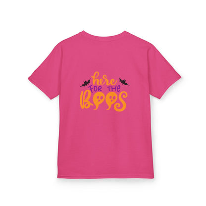 Halloween Kids Tee – "Here for the Boos" | Collection Elegance Wear Kids