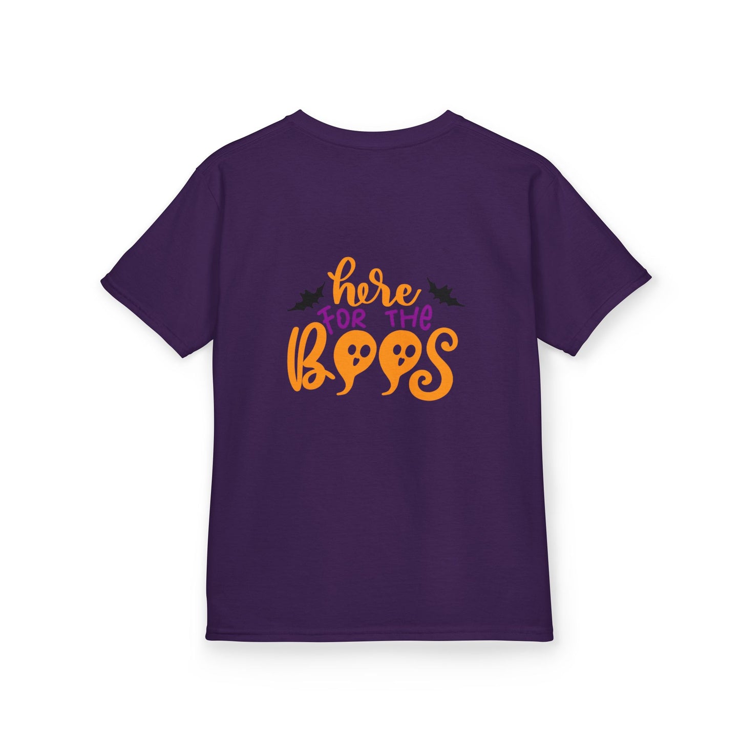 Halloween Kids Tee – "Here for the Boos" | Collection Elegance Wear Kids